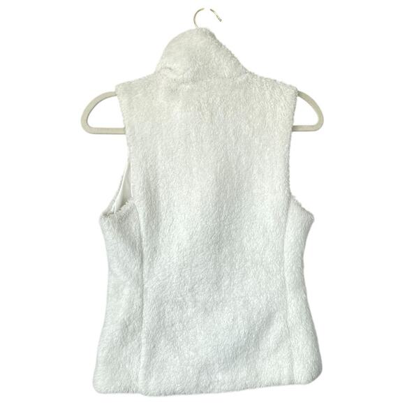 PATAGONIA Women's Los Gatos Vest White Fleece Winter Size Small Pockets - Picture 2 of 8